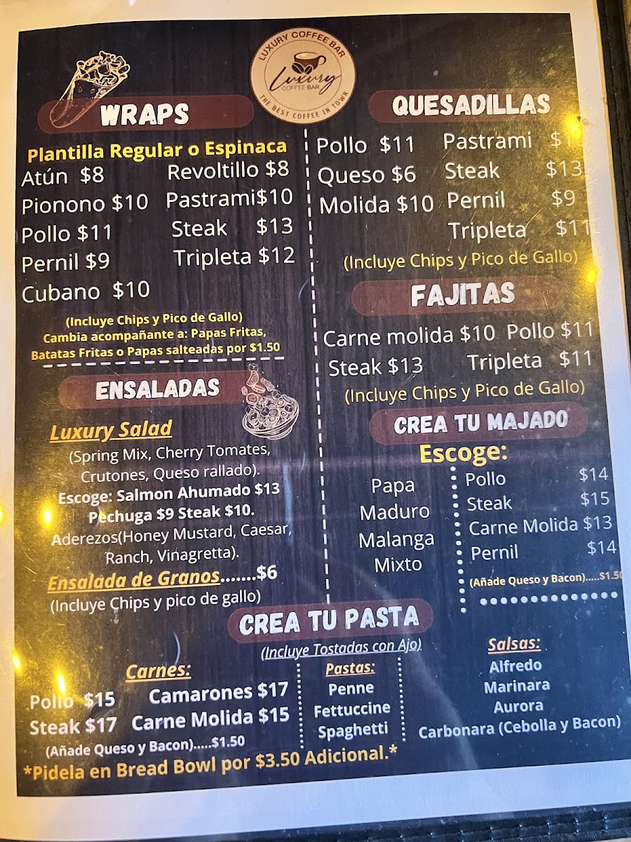 Menu Luxury Coffee Bar-1